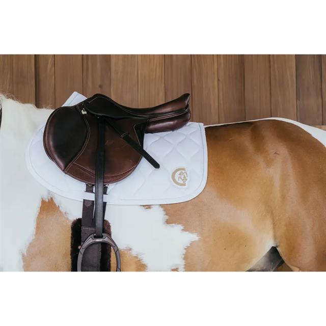 Saddle Pad Wave Jumping Kentucky White
