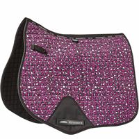WeatherBeeta Prime Leopard Jump Saddle Pad Pink Leopard Print, Full 