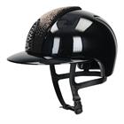 Safety Helmet KEP Italia Cromo 2.0 Polish Suede Rosegold Polo Black