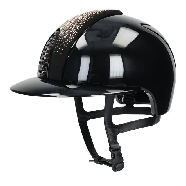 Safety Helmet KEP Italia Cromo 2.0 Polish Suede Rosegold Polo Black