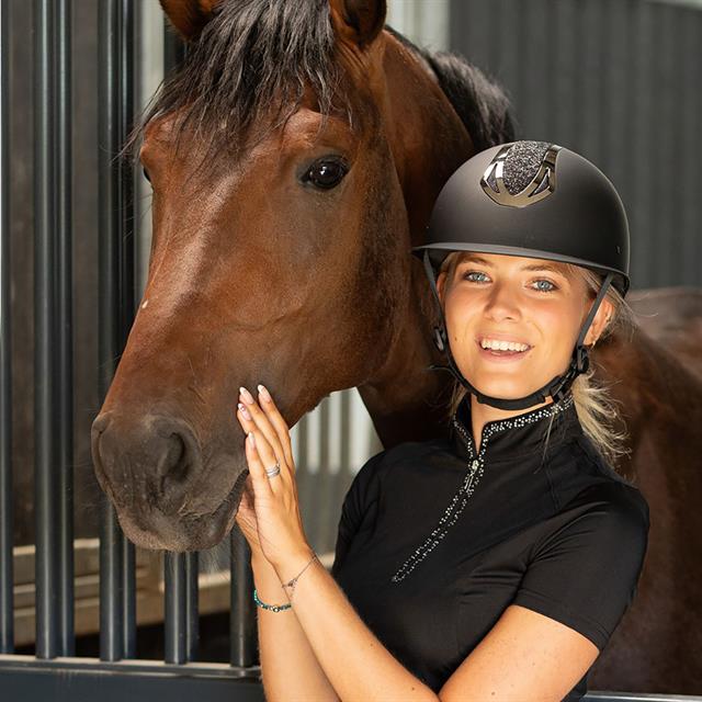 Safety Helmet Pro F1 Matt Sparkle Harry's Horse Black-Black