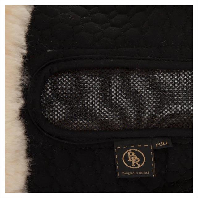 Sattelpad Air Mesh BR Black-beige