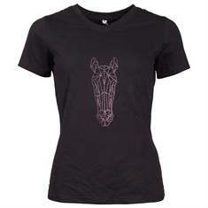 Shirt Epplejeck EJGlitter Horse Black-Gold