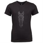 Shirt Epplejeck EJGlitter Horse Kids Black-Silver