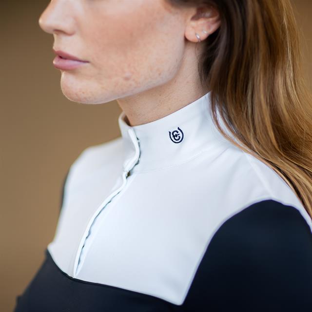 Show Shirt Equestrian Stockholm Refined ComHatition Dark Blue-White