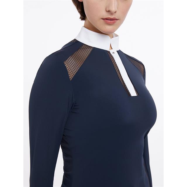Show Shirt LeMieux Long Sleeve Camille Dark Blue