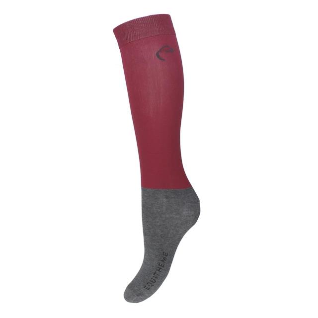 Show Socks Equithème 2-Pack Dark Red