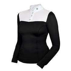 SHOWSHIRT EQUESTRIAN STOCKHOLM REVENEW LONGSLEEVE Black-White