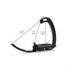Sicherheitssteigbügel Venice Dressage Sloped Tech Stirrups Black