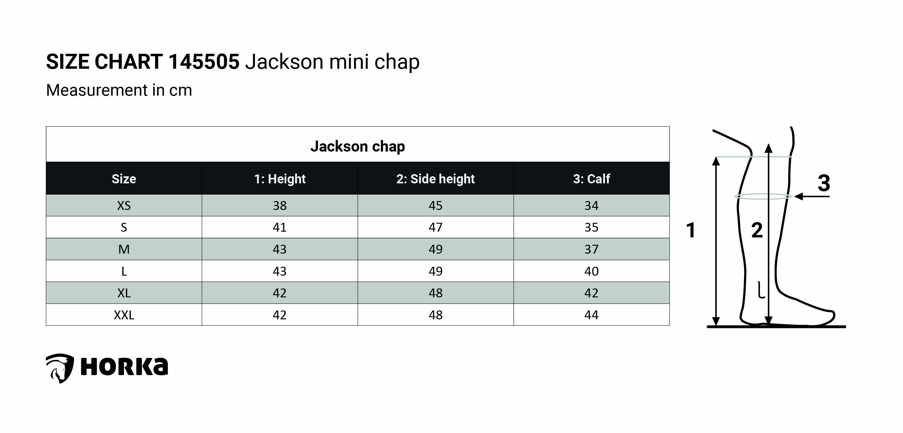 Horka Mini Chap Jackson XS-XXL 