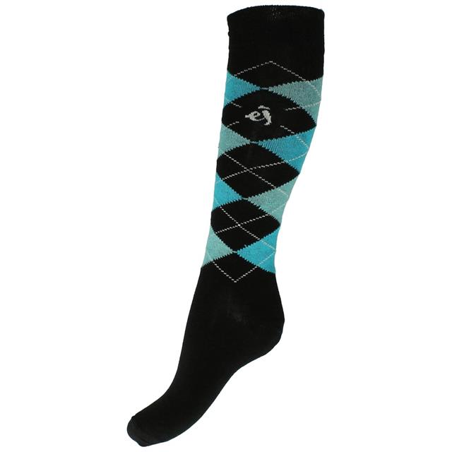 Socks Epplejeck Square Black-Turquoise