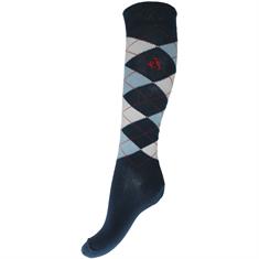 Socks Epplejeck Square Dark Blue-White