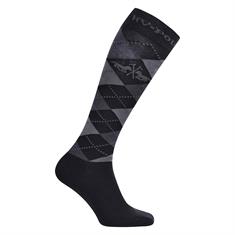 Socks HV POLO Argyle Black-Light Grey