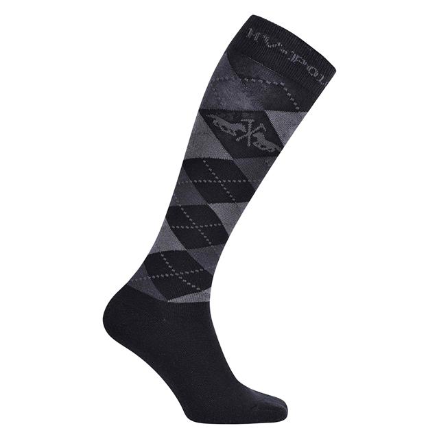 Socks HV POLO Argyle Black-Light Grey