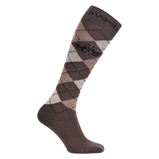 Socks HV POLO Argyle Brown-Light Blue