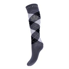 Socks HV POLO Argyle Dark Grey-Black
