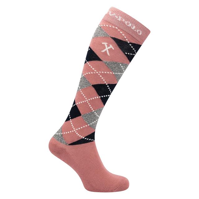 Socks HV POLO Argyle Pink-Dark Blue