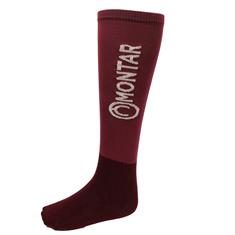 Socks Montar With Logo Uni Dark Red