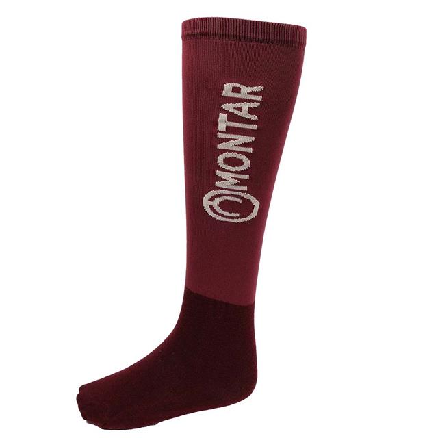 Socks Montar With Logo Uni Dark Red