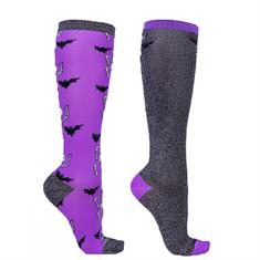 Socks QHP Halloween Skeleton 2-Pack Purple