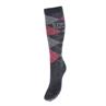 Socks Stapp Horse Argyle Dark Grey-Pink