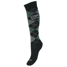 Socks Stapp Horse Check Black-Green