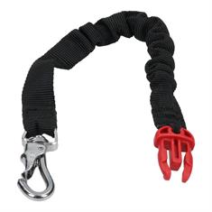Spiral Cord Hit-Air Type Bungee Hook Long Black