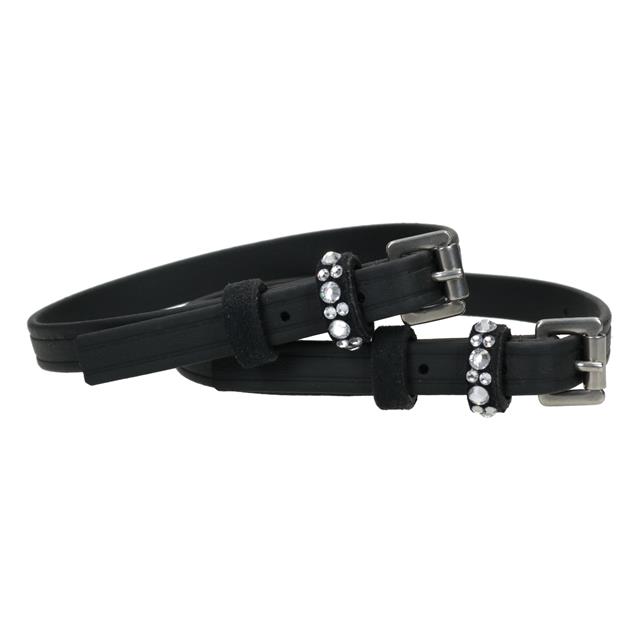 Spur Straps Epplejeck Biothane Crystal Black-Silver