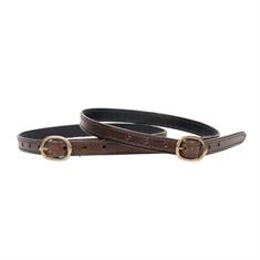 Spur Straps Epplejeck Luxurious Leather Brown-Gold
