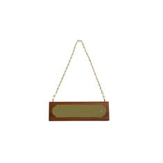 Stable Plate with Name Kentucky Grooming Deluxe Brown