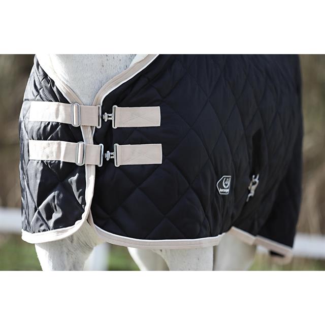 Stable Rug Horsegear Lodix 150g Black-Beige