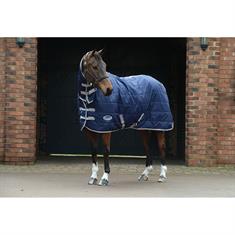 Stable Rug WeatherBeeta ComFiTec 210D Channel 110gr Dark Blue-Silver