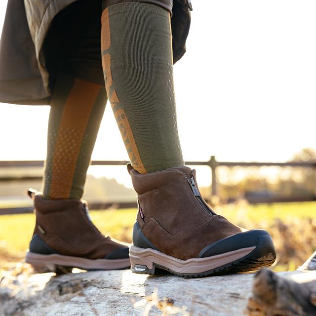 Steel Toe Boots with Zip LeMieux Brown