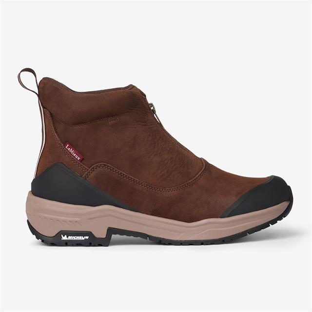 Steel Toe Boots with Zip LeMieux Brown
