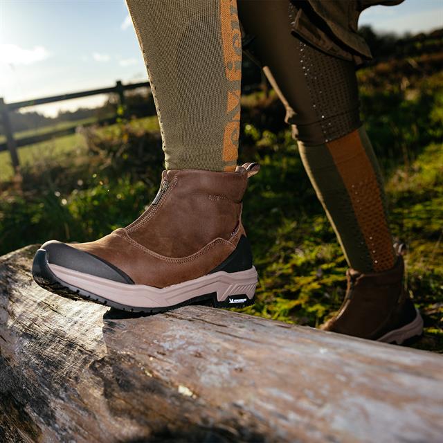 Steel Toe Boots with Zip LeMieux Brown