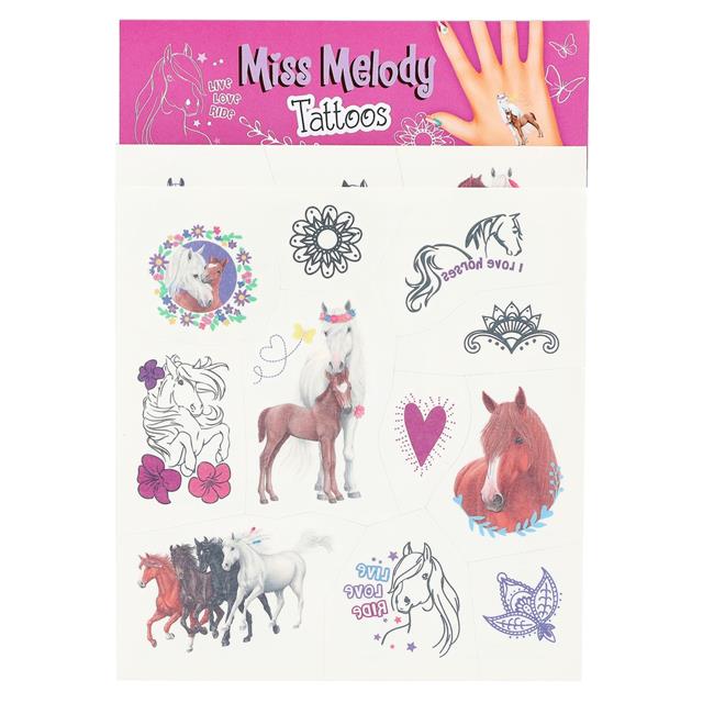 Stick-On Tattoos Miss Melody Multicolour