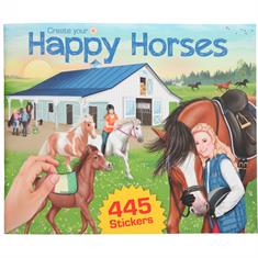 Sticker Book Create Your Happy Horses
