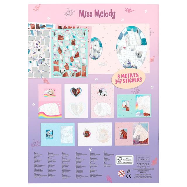 Sticker Book Miss Melody Number Stickers Multicolour