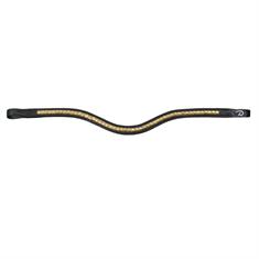 Stirnriemen Brass Clincher V-Shaped New English Collection Dy'on Black