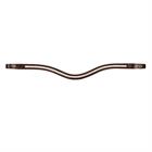 Stirnriemen Double White Swarovski V-Shape New English Collection Dy'on Brown