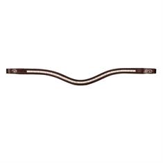 Stirnriemen Double White Swarovski V-Shape New English Collection Dy'on Brown