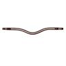 Stirnriemen Double White Swarovski V-Shape New English Collection Dy'on Brown
