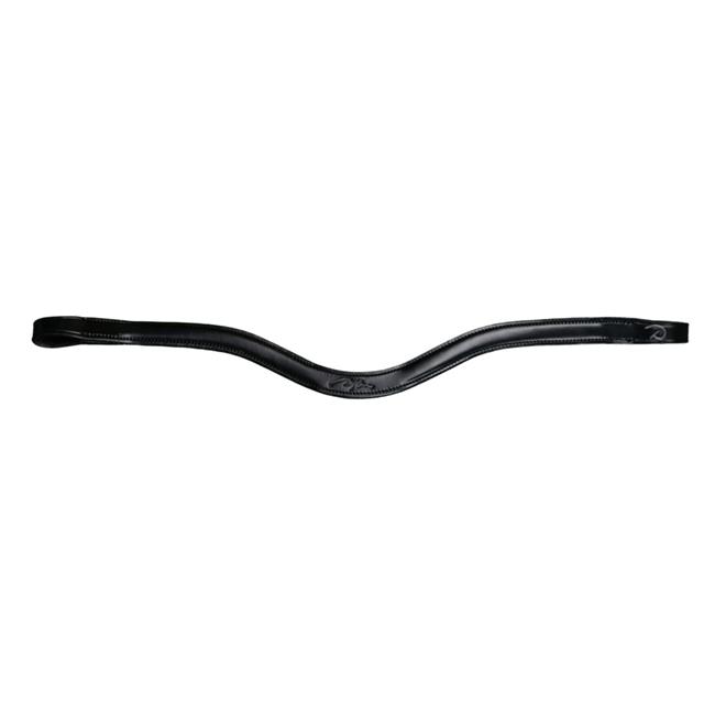 Stirnriemen Flat Leather V-Shaped New English Collection Dy'on Black