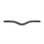 Stirnriemen Half Swarovski V-Shaped New English Collection Dy'on Brown