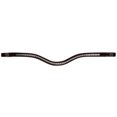 Stirnriemen Silver Clincher V-Shaped New English Collection Dy'on Brown