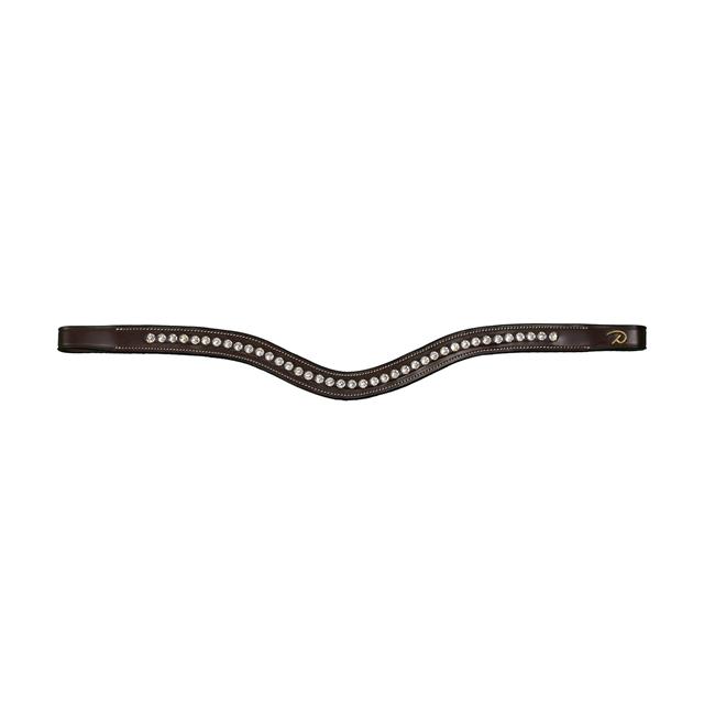 Stirnriemen V-Form mit Swarovskisteinen D Collection Dy'on Brown