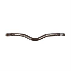 Stirnriemen White Swarovski V-Shaped New English Collection Dy'on Brown