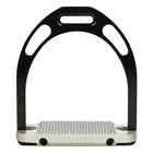 Stirrups Colour Aluminium Deluxe Black-Silver