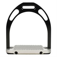 Stirrups Colour Aluminium Deluxe Black-Silver