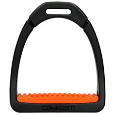 Stirrups Compositi Profile Premium Black-Orange